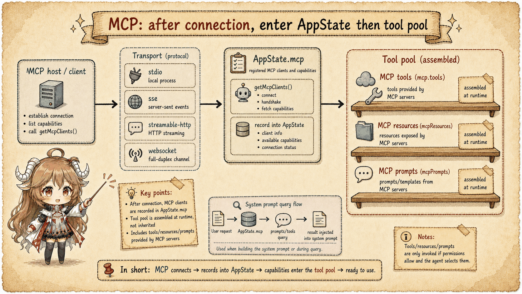 MCP clients exposing tools into the Claude Code tool pool